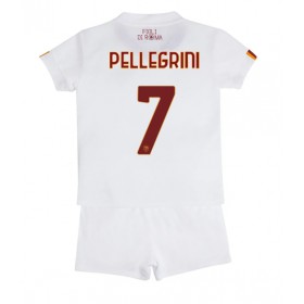 Baby Fußballbekleidung AS Roma Lorenzo Pellegrini #7 Auswärtstrikot 2022-23 Kurzarm (+ kurze hosen)